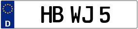 Trailer License Plate